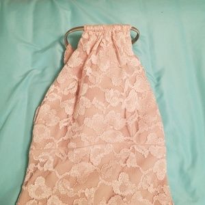 Size 2 light pink prom dress.